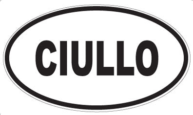 CIULLO - Oval Magnet
