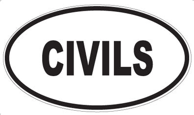CIVILS - Oval Magnet