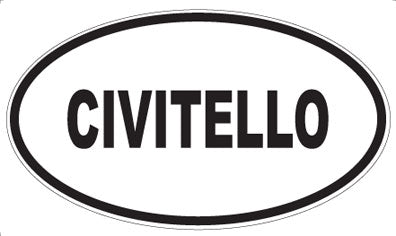 CIVITELLO - Oval Magnet
