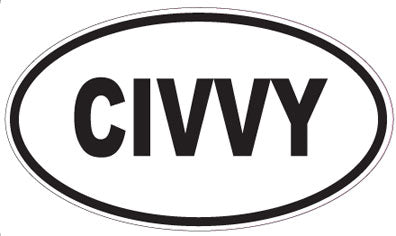 CIVVY - Oval Magnet