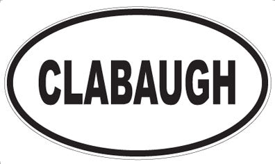 CLABAUGH - Oval Magnet