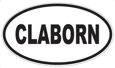 CLABORN - Oval Magnet