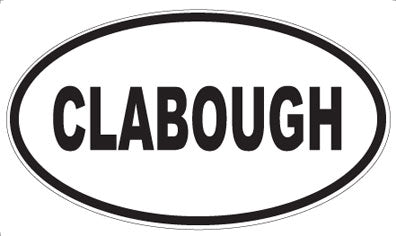 CLABOUGH - Oval Magnet