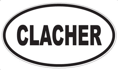 CLACHER - Oval Magnet