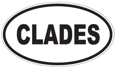 CLADES - Oval Sticker