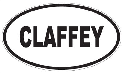 CLAFFEY - Oval Magnet