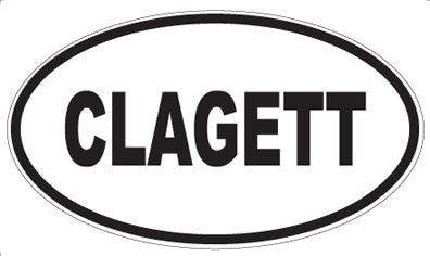 CLAGETT - Oval Magnet