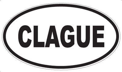 CLAGUE - Oval Magnet