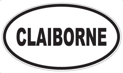CLAIBORNE - Oval Magnet