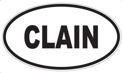 CLAIN - Oval Magnet