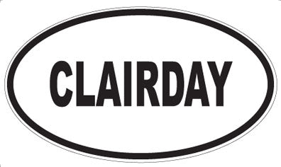 CLAIRDAY - Oval Magnet