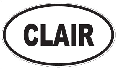 CLAIR - Oval Magnet
