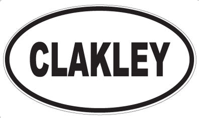 CLAKLEY - Oval Magnet