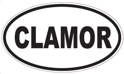 CLAMOR - Oval Sticker