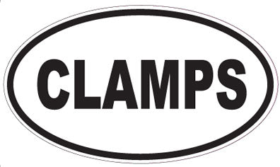 CLAMPS - Oval Sticker