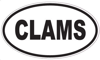 CLAMS - Oval Magnet