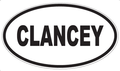 CLANCEY - Oval Magnet