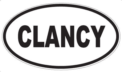 CLANCY - Oval Magnet