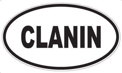 CLANIN - Oval Magnet