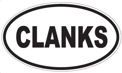CLANKS - Oval Sticker