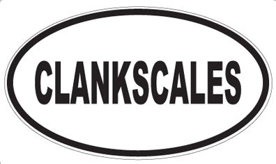 CLANKSCALES - Oval Magnet