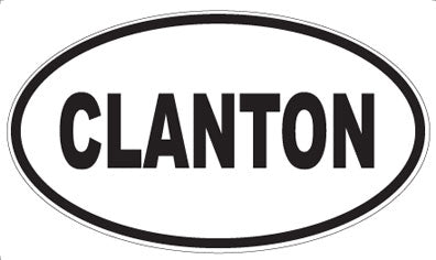 CLANTON - Oval Magnet