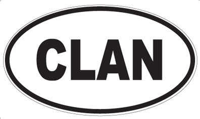 CLAN - Oval Magnet