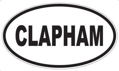 CLAPHAM - Oval Magnet