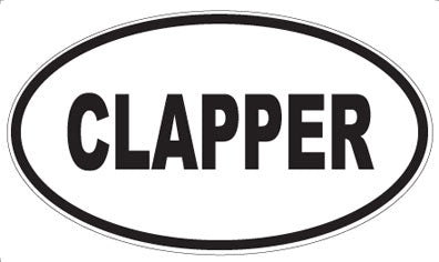 CLAPPER - Oval Magnet