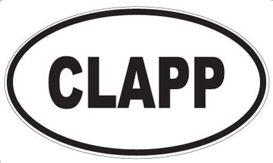 CLAPP - Oval Magnet