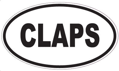CLAPS - Oval Sticker