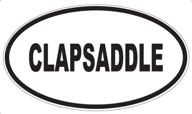CLAPSADDLE - Oval Magnet