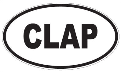 CLAP - Oval Magnet