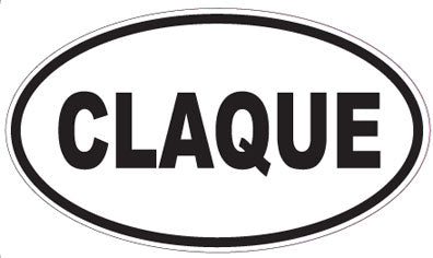 CLAQUE - Oval Sticker