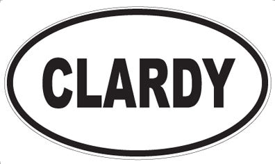 CLARDY - Oval Magnet