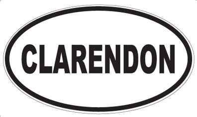 CLARENDON - Oval Magnet