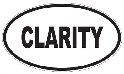 CLARITY - Oval Magnet