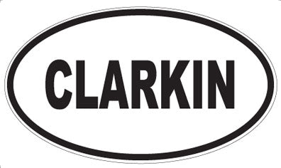 CLARKIN - Oval Magnet