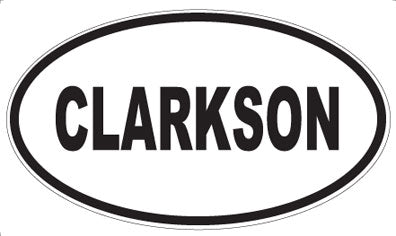 CLARKSON - Oval Magnet