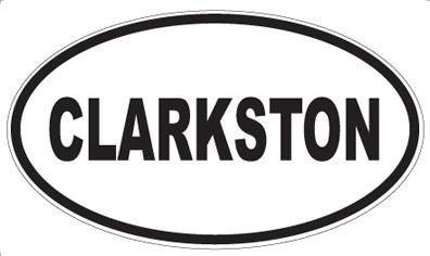CLARKSTON - Oval Magnet