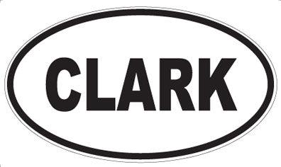 CLARK - Oval Magnet