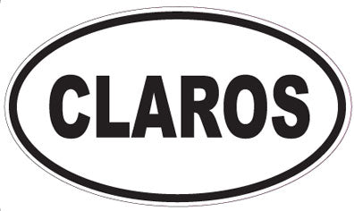 CLAROS - Oval Sticker