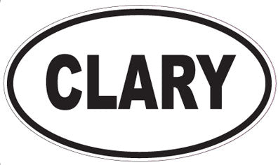 CLARY - Oval Magnet