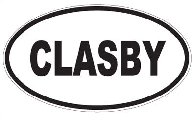 CLASBY - Oval Magnet