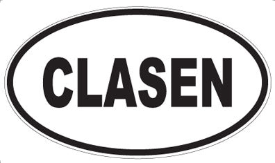 CLASEN - Oval Magnet