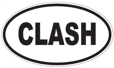 CLASH - Oval Sticker