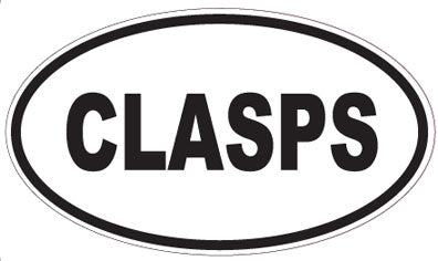 CLASPS - Oval Sticker