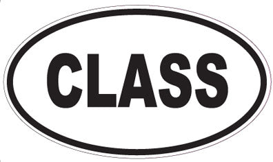 CLASS - Oval Sticker