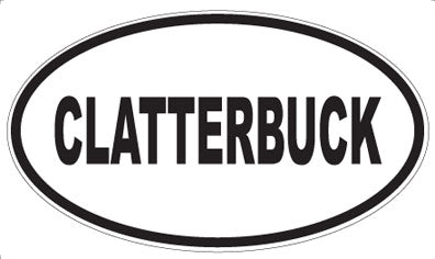 CLATTERBUCK - Oval Magnet