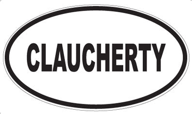 CLAUCHERTY - Oval Magnet